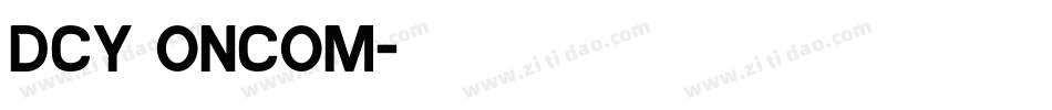 DCY Oncom字体转换